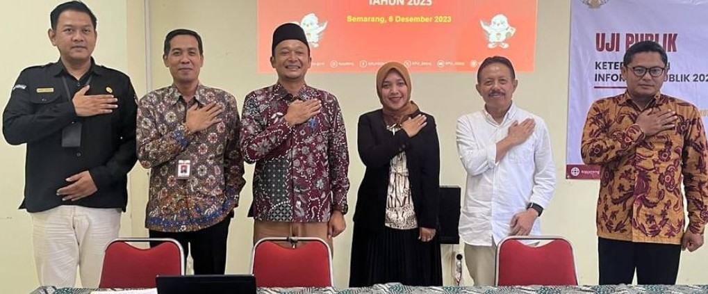 Usai melewati tiga tahap, KPU Jateng jadi peserta uji publik Komisi Informasi Provinsi Jateng. Foto: Instagram.com/kpujateng