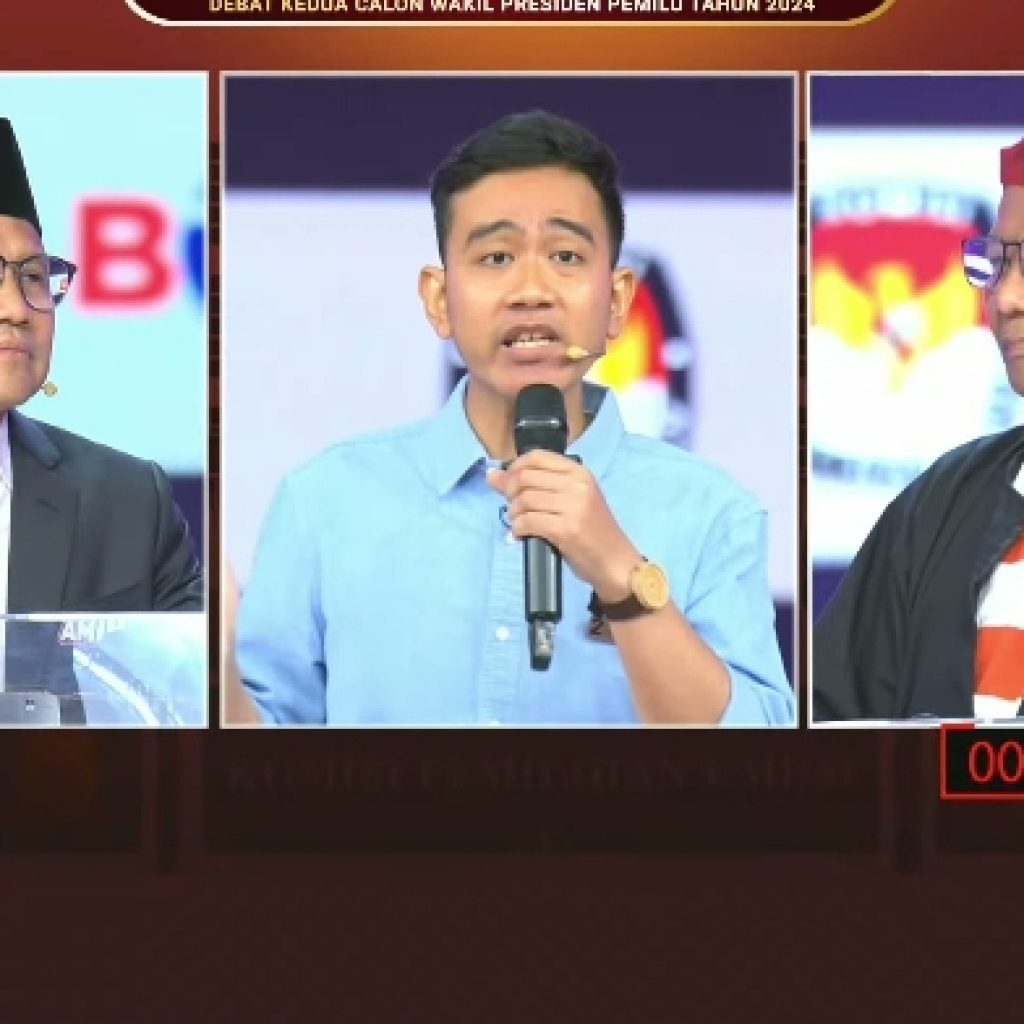 KPU akan kembali tegur Gibran karena provokasi timses saat debat cawapres 2024. FOTO: Tangkapan layar YouTube KPU RI.