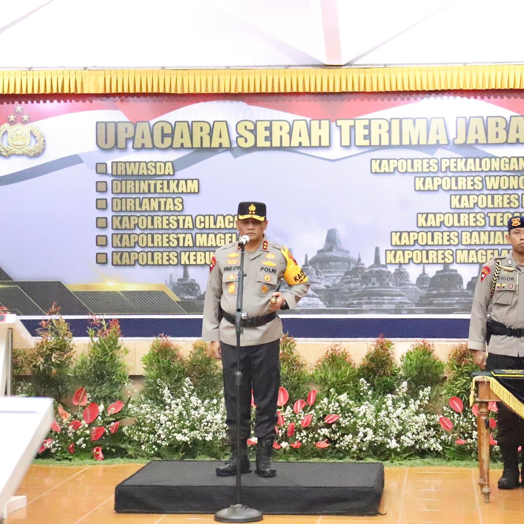 Kapolda Jateng pimpin sertijab di Gedung Borobudur Mapolda Jateng. Foto: Humas Polda Jateng
