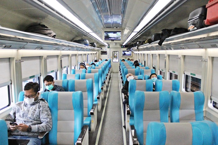 Ruang gerbong kereta api. Foto: KAI ID.