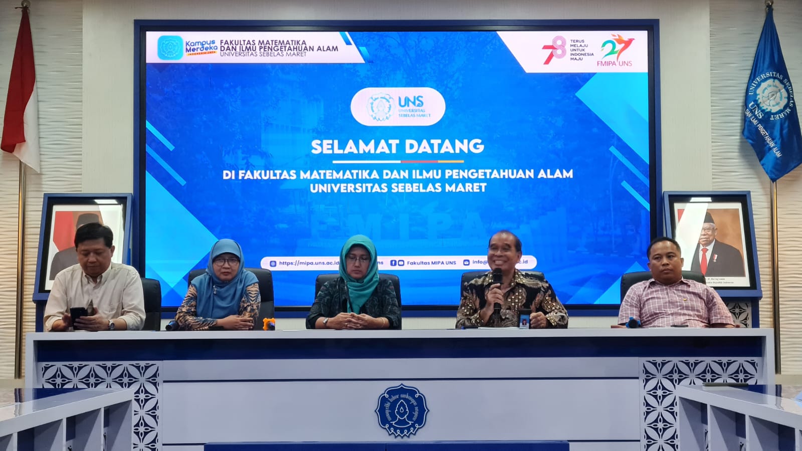 Konferensi Pers Dekanat FMIPA UNS Terkait Kasus Kekerasan di FMIPA. (Foto: uns.ac.id)