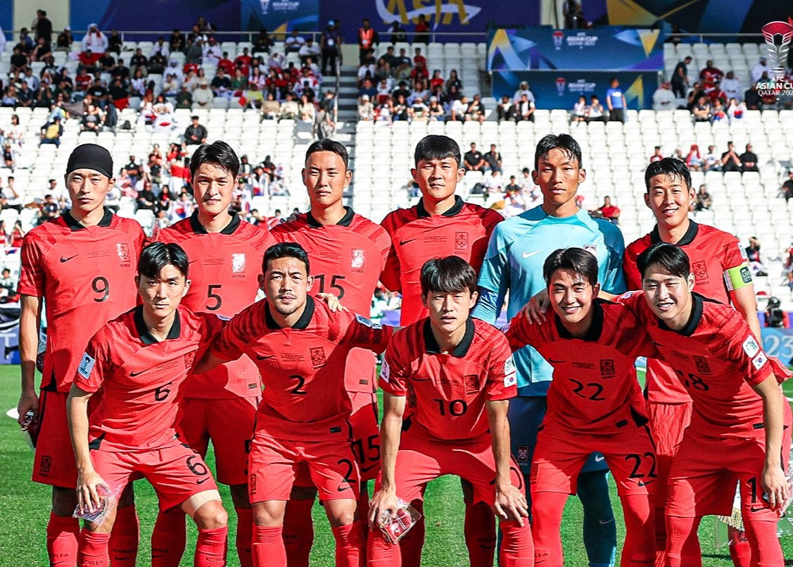 Timnas Yordania lolos ke 16 besar Piala Asia 2023 bersama Korea Selatan. Foto: x.com/theKFA