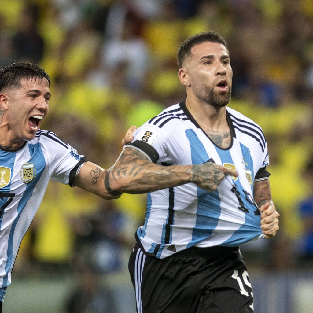 Kemenangan Argentina di kualifikasi Piala Dunia 2026 saat melawan Brasil. Foto: X.com/Argentina