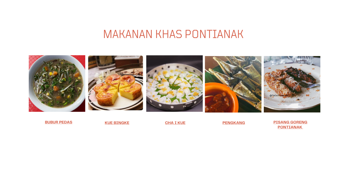 Rekomendasi kuliner khas Pontianak. Foto: Kolase Tuturpedia