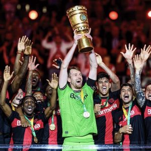 Meski dengan 10 Pemain, Leverkusen Kunci Trofi Juara Piala Jerman