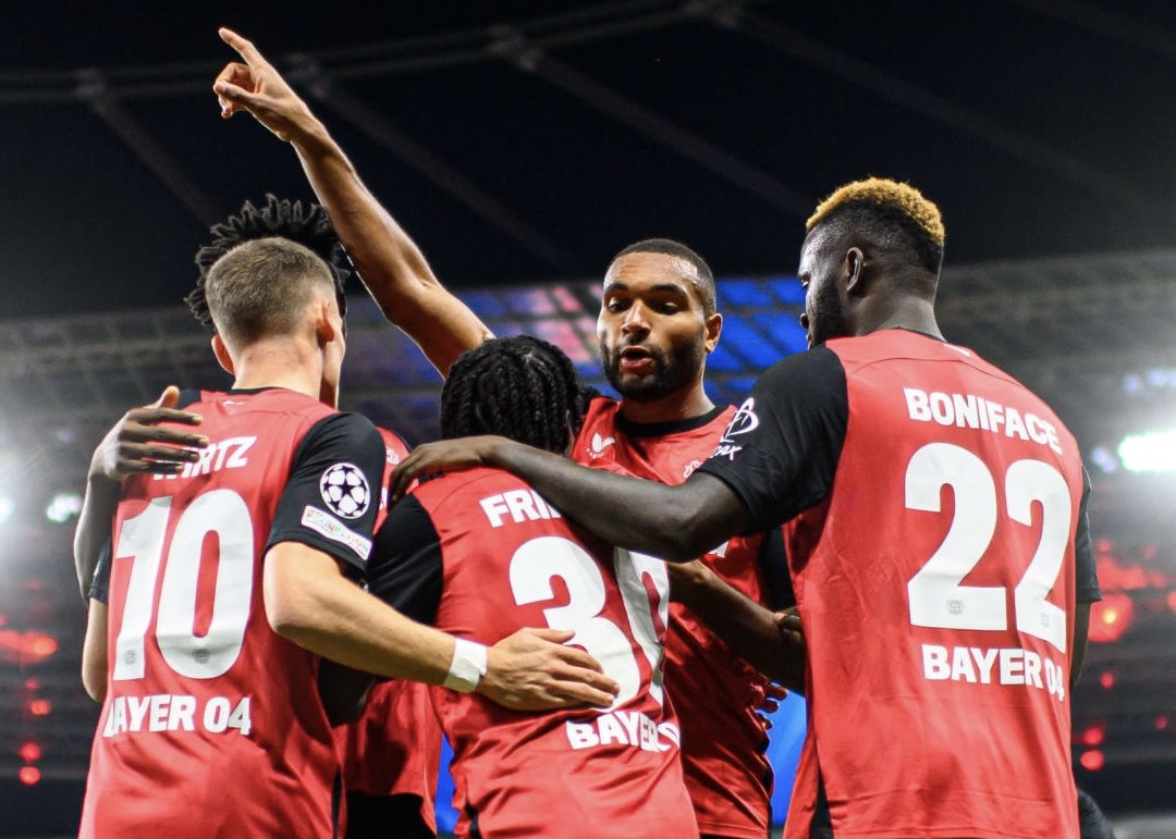 Bayer Leverkusen menang atas AC Milan di Liga Champions. Foto: x.com/bayer04fussball