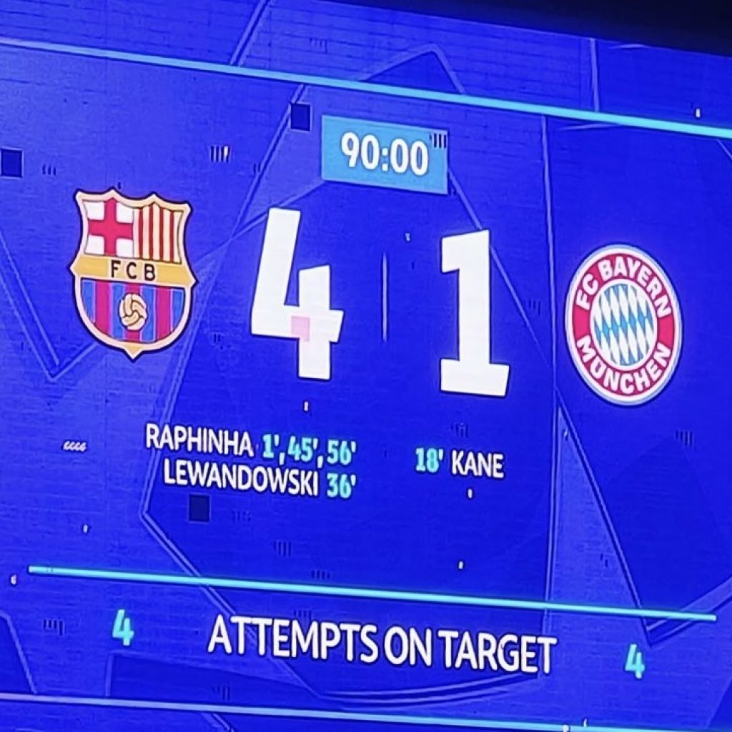 Rangkuman hasil Liga Champions. Foto: x.com/FCBarcelona