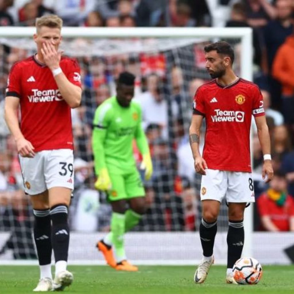 Hasil gameweek 5 Liga Inggris 2023/2024, Manchester United kalah dari Brighton. FOTO: X @UtdDistrict