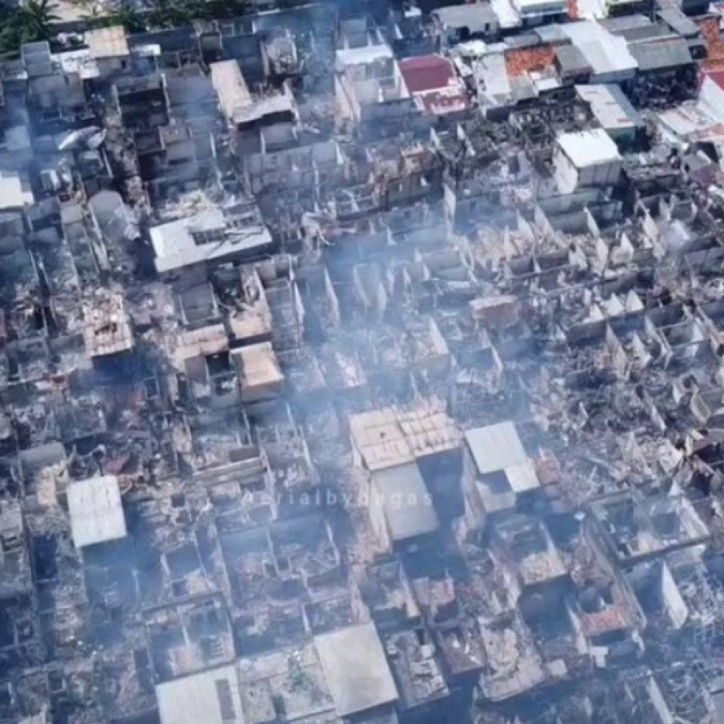 Kondisi terkini usai kebakaran melanda di permukiman padat penduduk Manggarai. Foto: x.com/dhemit_is_back