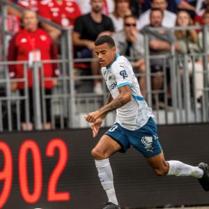 Banjir Cemoohan, Mason Greenwood Cetak Brace di Laga Debut Bareng Marseille