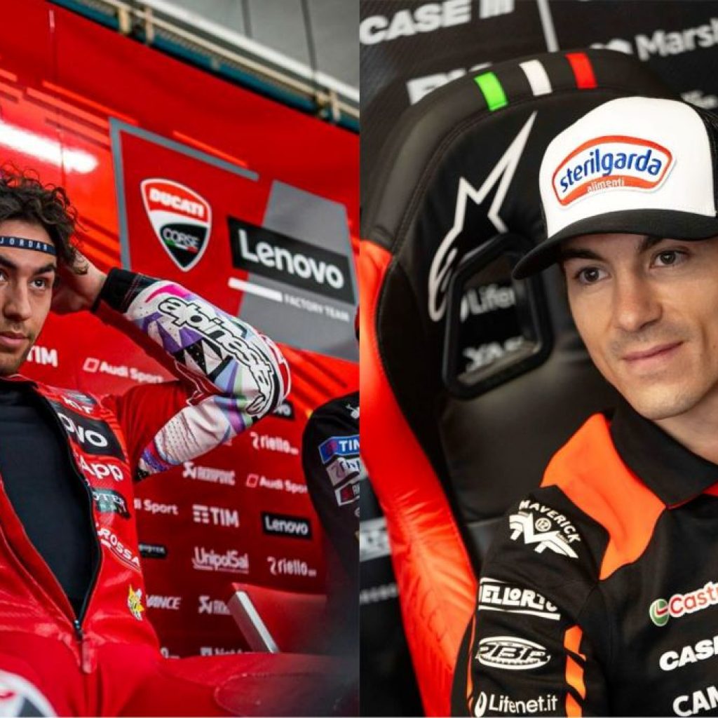 Maverick Vinales dan Enea Bastianini gabung KTM Tech3. Foto: Instagram @bestia23 dan @maverick12official