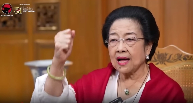 Kritik keras Megawati terhadap pelaksanaan Pilkada 2024. Foto: Tangkapan Layar YouTube PDI Perjuangan