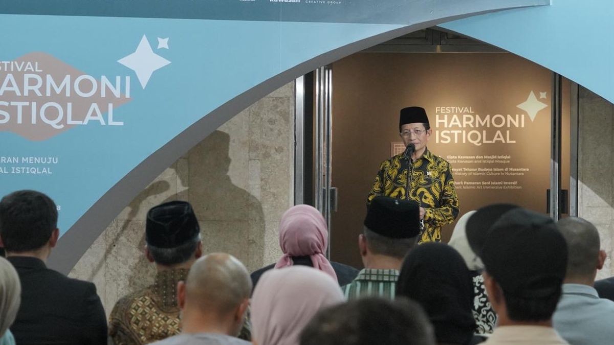 Menag Nasaruddin Umar bersama Presiden Prabowo Subianto meresmikan Terowongan Silaturahmi. Foto: kemenag.go.id