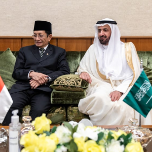 Menag RI dan Menhaj Arab Saudi Saling Berdiskusi Bahas Perkembangan Haji 1446 H