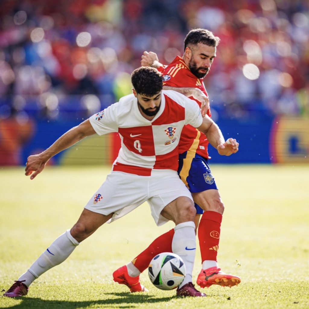 Menang Telak 3-0, Spanyol Terlalu Muda untuk Skuad Gaek Kroasia