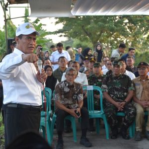 Pantau Banjir di Kendal, Mentan: Bulog Tetap Harus Serap Gabah Petani Terdampak Banjir di Jateng