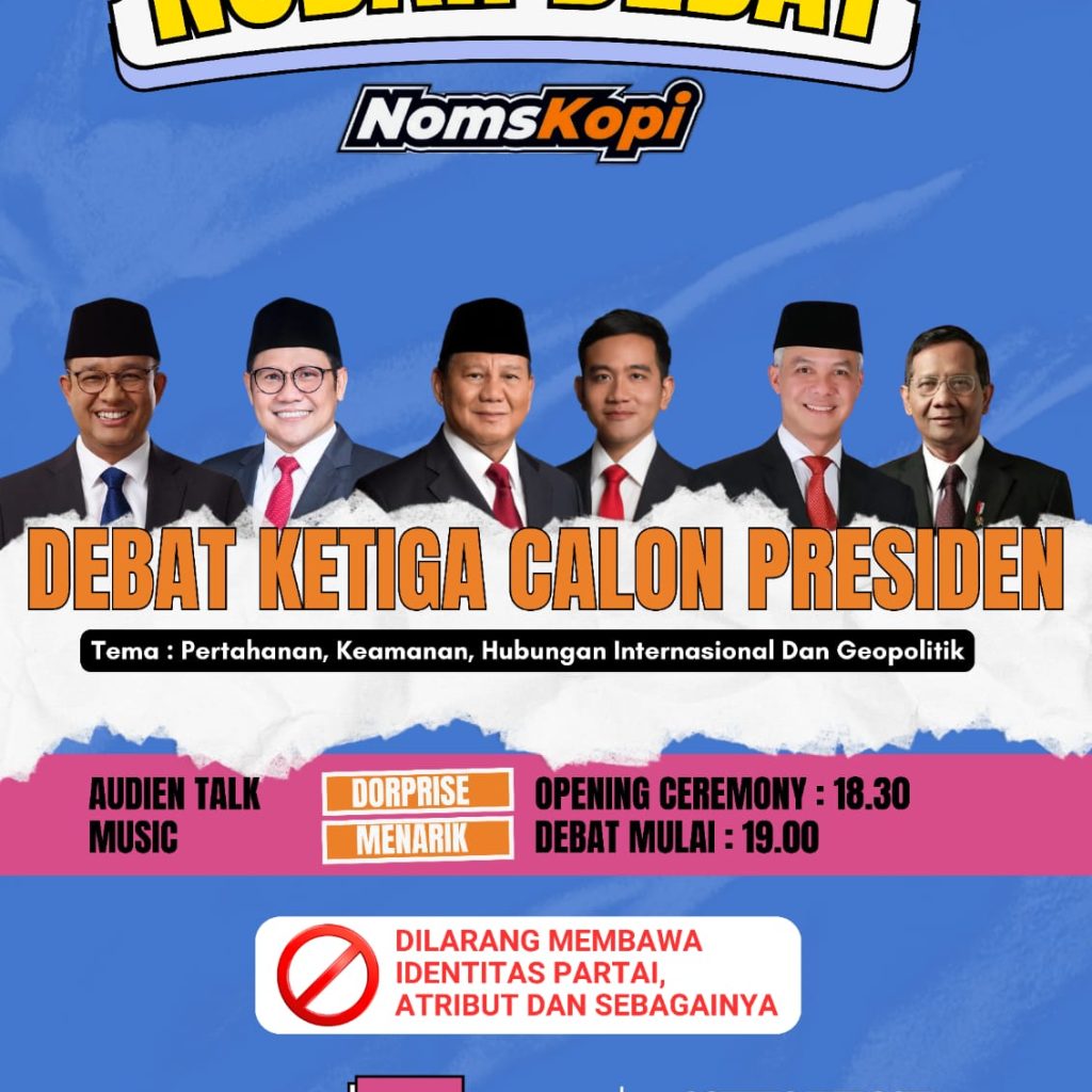 Debat Capres 2024: Milenial Blora Adakan Nobar di Noms Kopi Kamolan