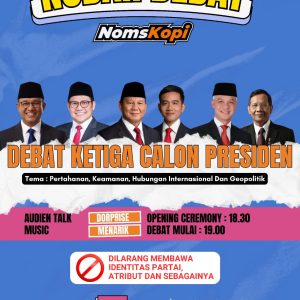Debat Capres 2024: Milenial Blora Adakan Nobar di Noms Kopi Kamolan