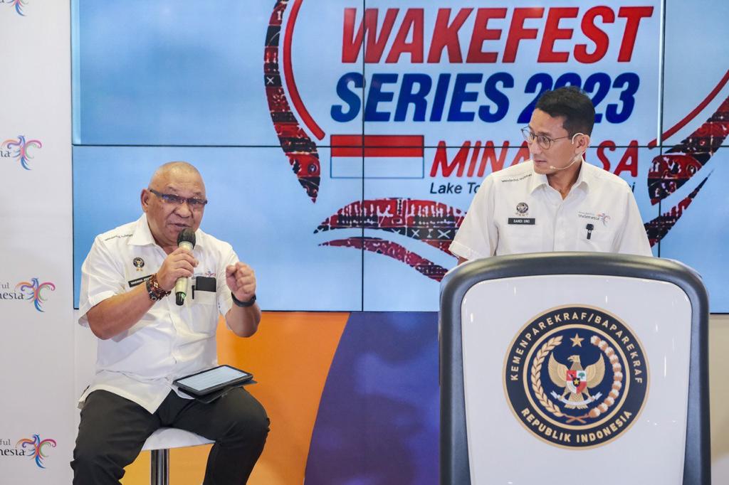 Lewat event Minahasa Wakefest, Menparekraf berharap bisa tingkatkan promosi wisata olahraga di Indonesia. Foto: Kementerian Pariwisata dan Ekonomi Kreatif