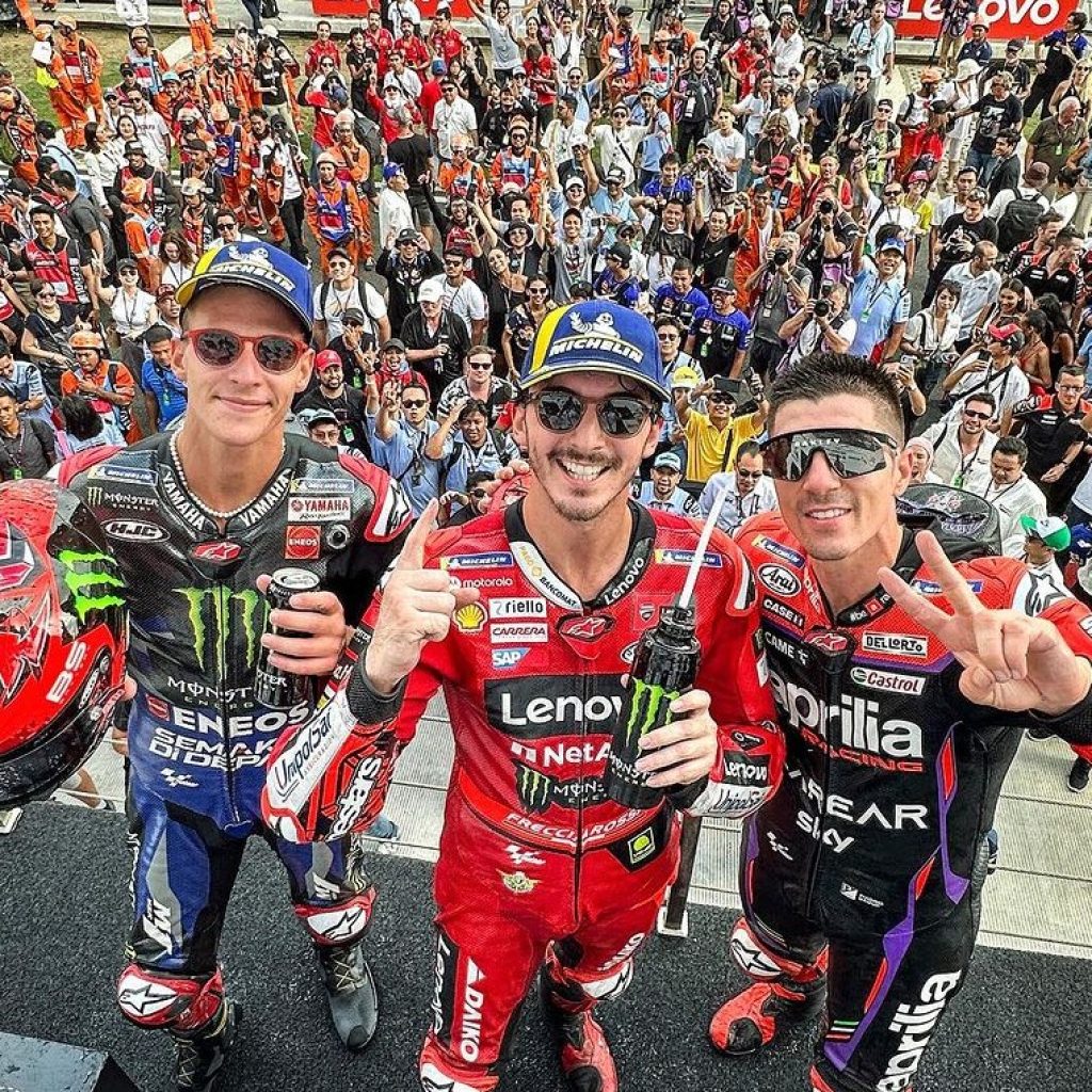 Francesco Bagnaia juara MotoGP Indonesia 2023. FOTO: instagram.com/motogp