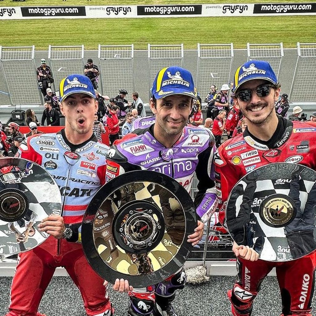 Johann Zarco berhasil raih kemenangan pertamanya di MotoGP. FOTO: Instagram.com/motogp