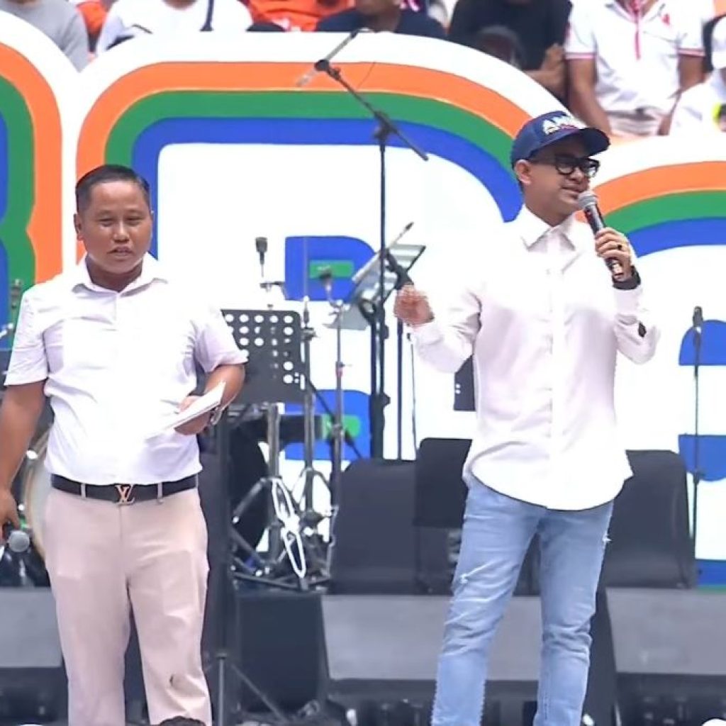 Ramzi dan Narji singgung artis di kampanye akbar AMIN. Foto: Tangkapan Layar YouTube Anies Baswedan