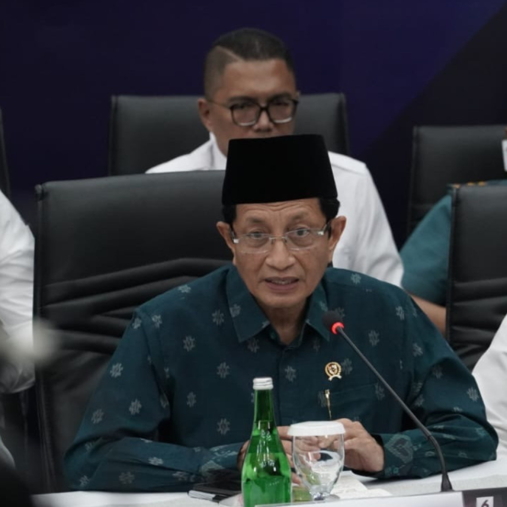Menag Nasaruddin Umar menyampaikan perihal khutbah di masjid untuk cegah judi online. Foto: kemenag.go.id