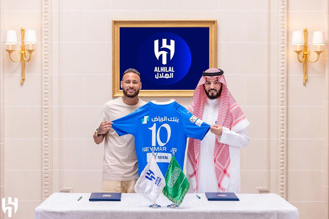 Neymar Jr dan Fahad Bin Nafel. (Foto: Instagram @alhilal)