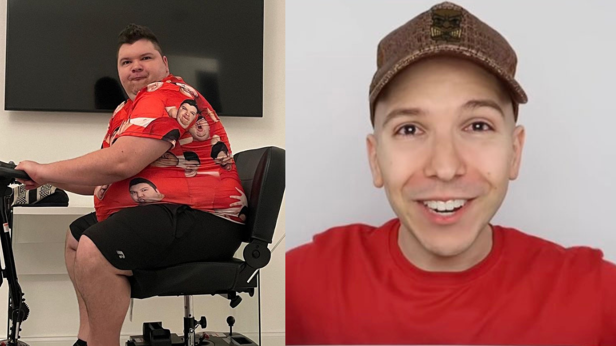 Nikocado Avocado sebelum dan sesudah menurunkan berat badan. Foto X @milkkcaals dan Instagram @_nikocado_