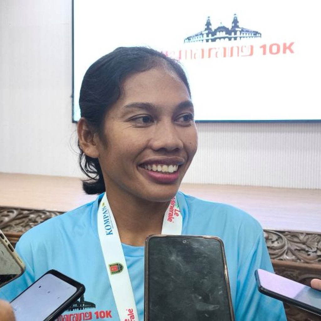 Odekta Elvina Naibaho, peraih rekor di sektor putri ajang Semarang 10K. Foto: Dok. Alan Henry