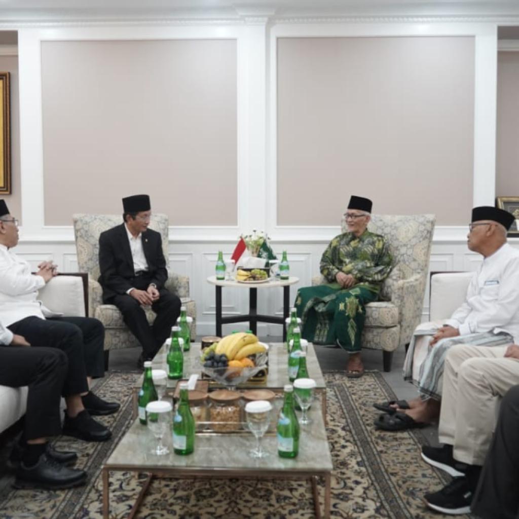 Menag Nasaruddin Umar berkunjung ke Kantor PBNU. Foto: kemenag.go.id