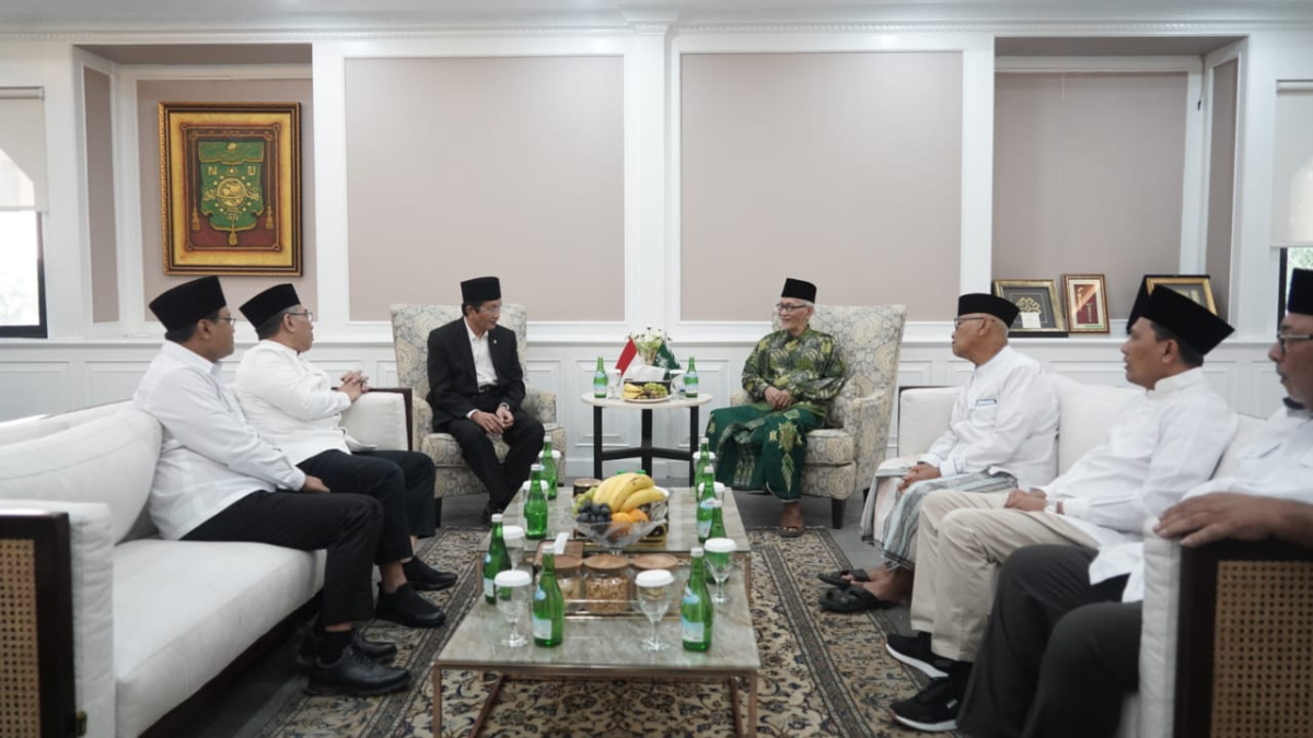 Menag Nasaruddin Umar berkunjung ke Kantor PBNU. Foto: kemenag.go.id
