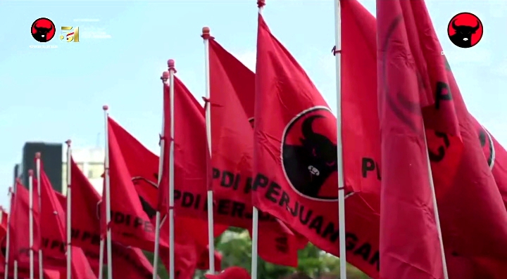 PDIP sebut Jawa Tengah bukan lagi kandang banteng. Foto: Tangkapan Layar YouTube PDI Perjuangan