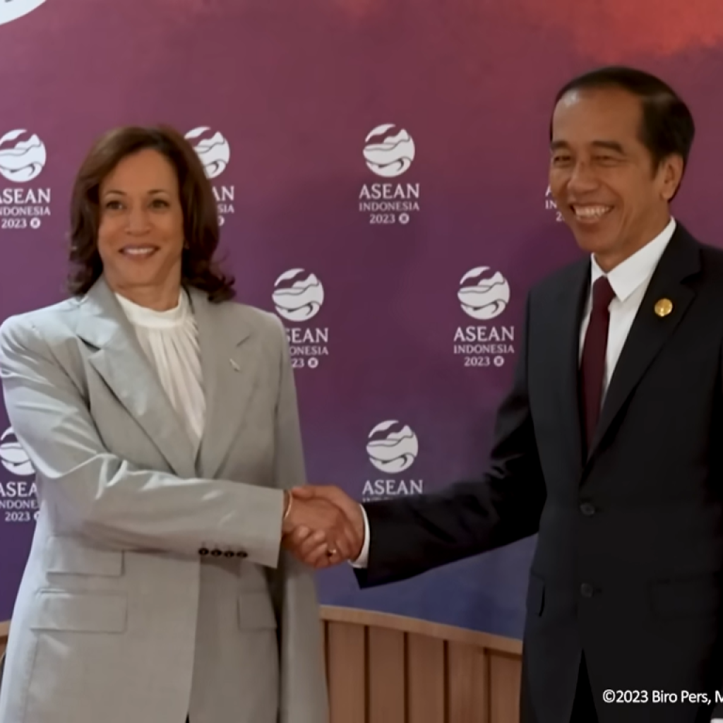 Wakil Presiden AS sampaikan terima kasih atas kepemimpinan Indonesia. FOTO: YouTube Sekretariat Presiden.