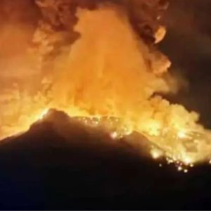 Aktivitas Erupsi Gunung Ruang Menurun, PVMBG Cabut Peringatan Risiko Tsunami 