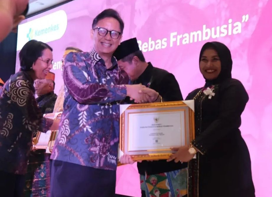 Blora terima sertifikat bebas frambusia dari Kemenkes RI. Foto: Dok. Istimewa