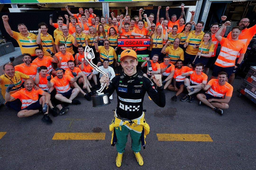 Oscar Piastri finis kedua di GP Monako 2024. Foto: Instagram.com/mclaren