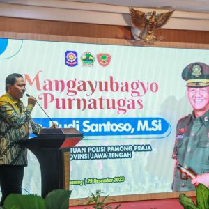 Pj Gubernur Jateng Imbau Satpol PP Intensifkan Koordinasi Jelang Tahun Baru dan Pemilu 2024