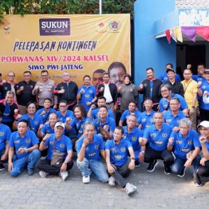 PWI Jateng Berangkatkan 53 Kontingen ke Porwanas XIV Kalimantan Selatan