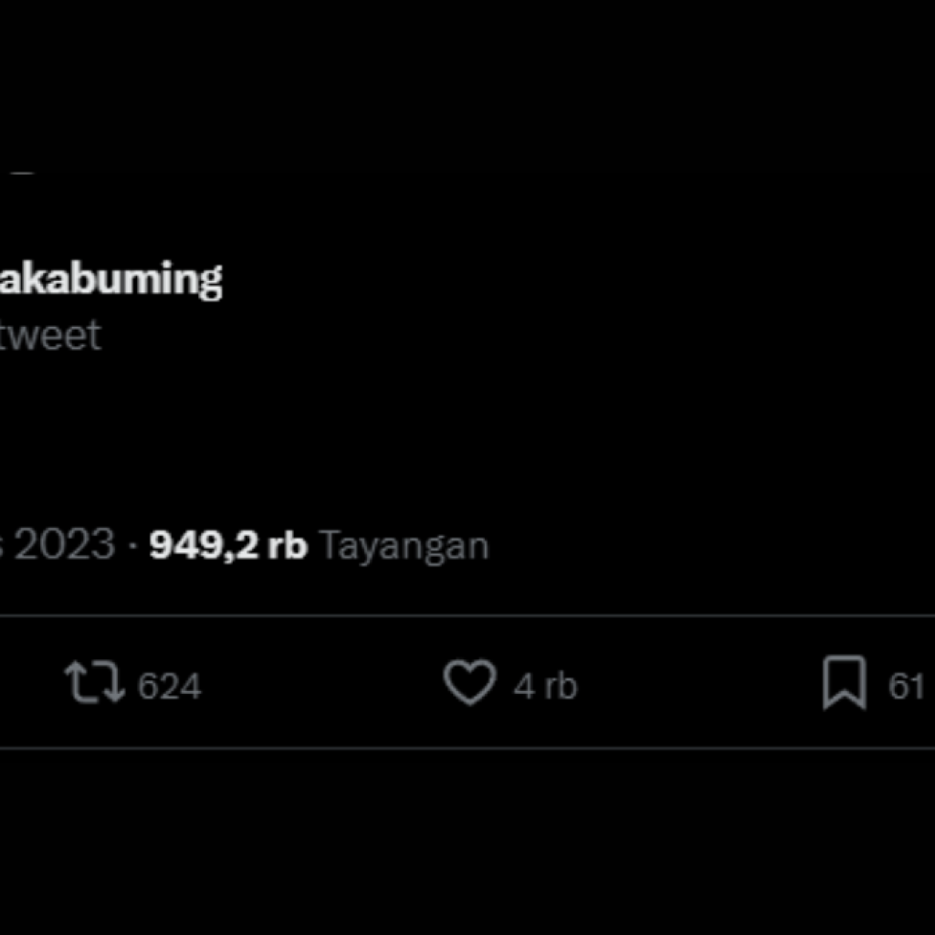 Gibran memposting kata 'samsul' di media sosial X. Ternyata ini artinya. Foto: x.com/gibran_tweet