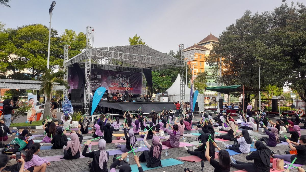Pound Festival Cosmic Rhythms Semarang disambut antusias 500 peserta. Foto: Dok. Rizal Akbar