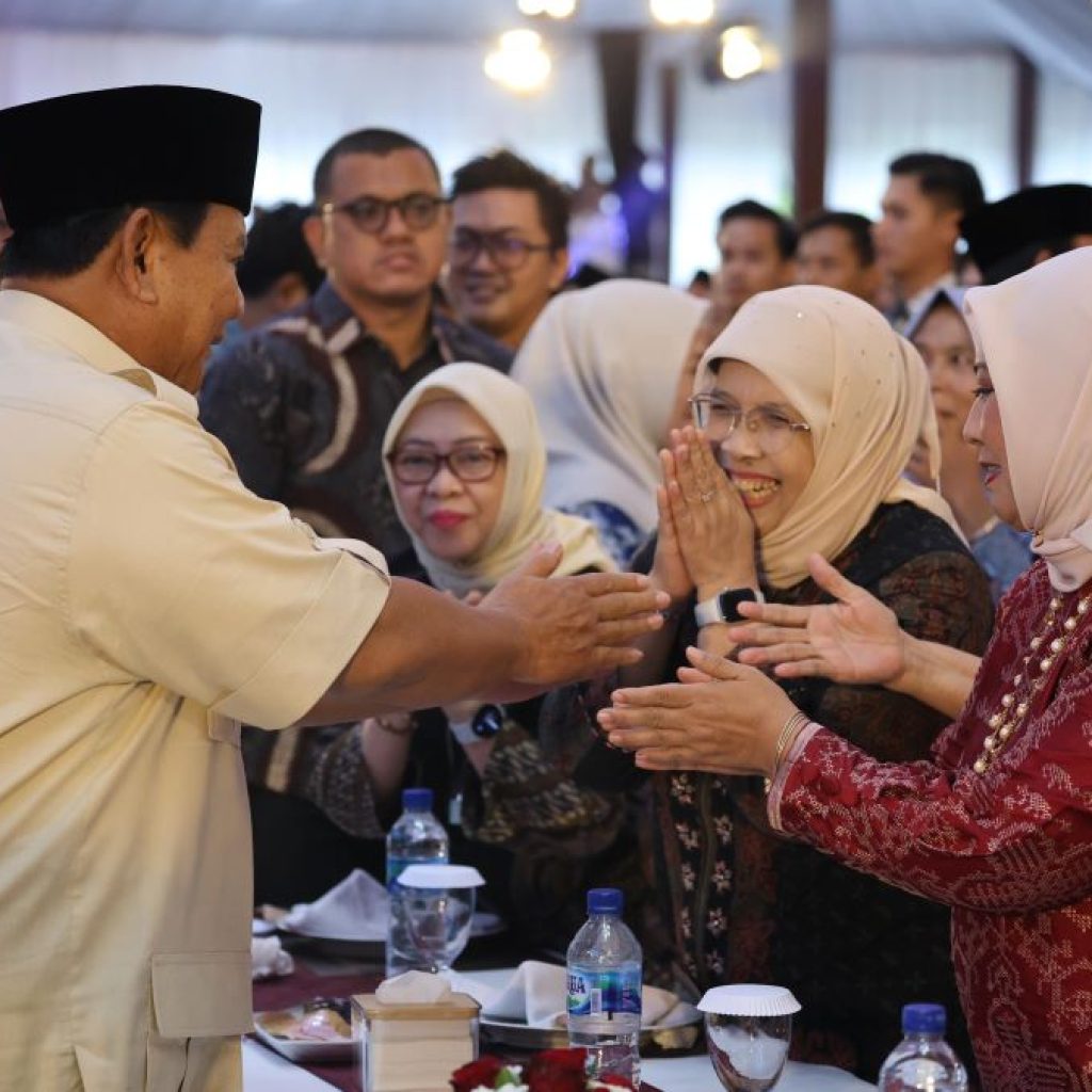 Prabowo Silaturahmi Kebangsaan dengan Muslimat NU dan Relawan, Sebut NU Selalu Bawa Kesejukan