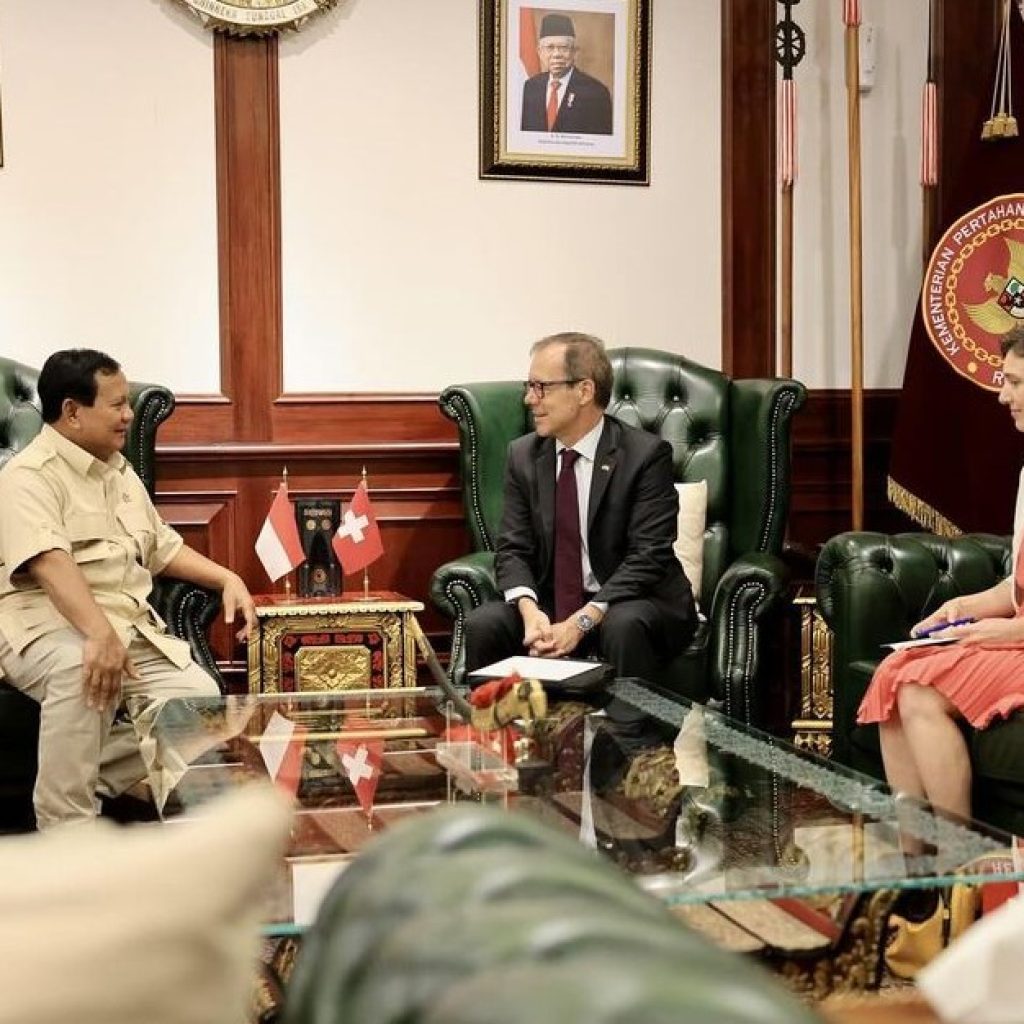 Prabowo diberi ucapan selamat oleh Presiden Swiss, Viola Amherd. Foto: instagram.com/prabowo