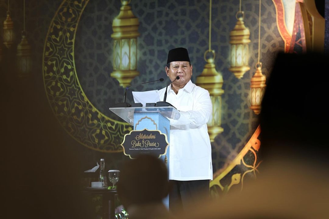 Prabowo minta pendukung Prabowo-Gibran tidak melakukan aksi massa di MK. Foto: Instagram.com/prabowo