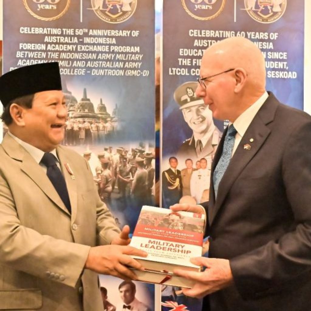 Prabowo bertemu dengan Gubernur Jenderal Australia, David Hurley. Foto: Laman Kemhan RI