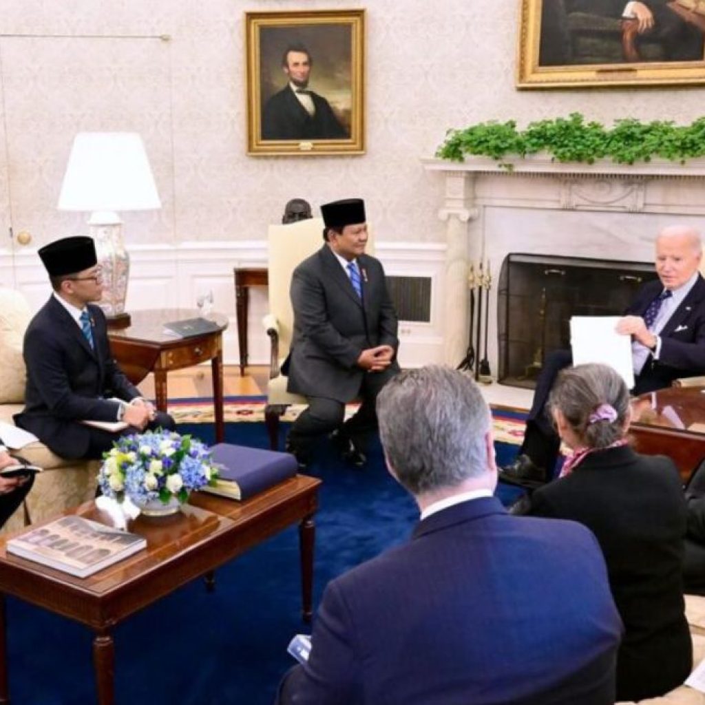 Bertemu dengan Presiden Amerika Joe Biden, Presiden Prabowo bahas penyelesaian invasi Palestina. Foto: BPMI Setpres