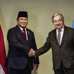 Presiden Prabowo Subianto Bertemu Sekjen PBB, Berjanji Kerahkan Pasukan Perdamaian dari Indonesia