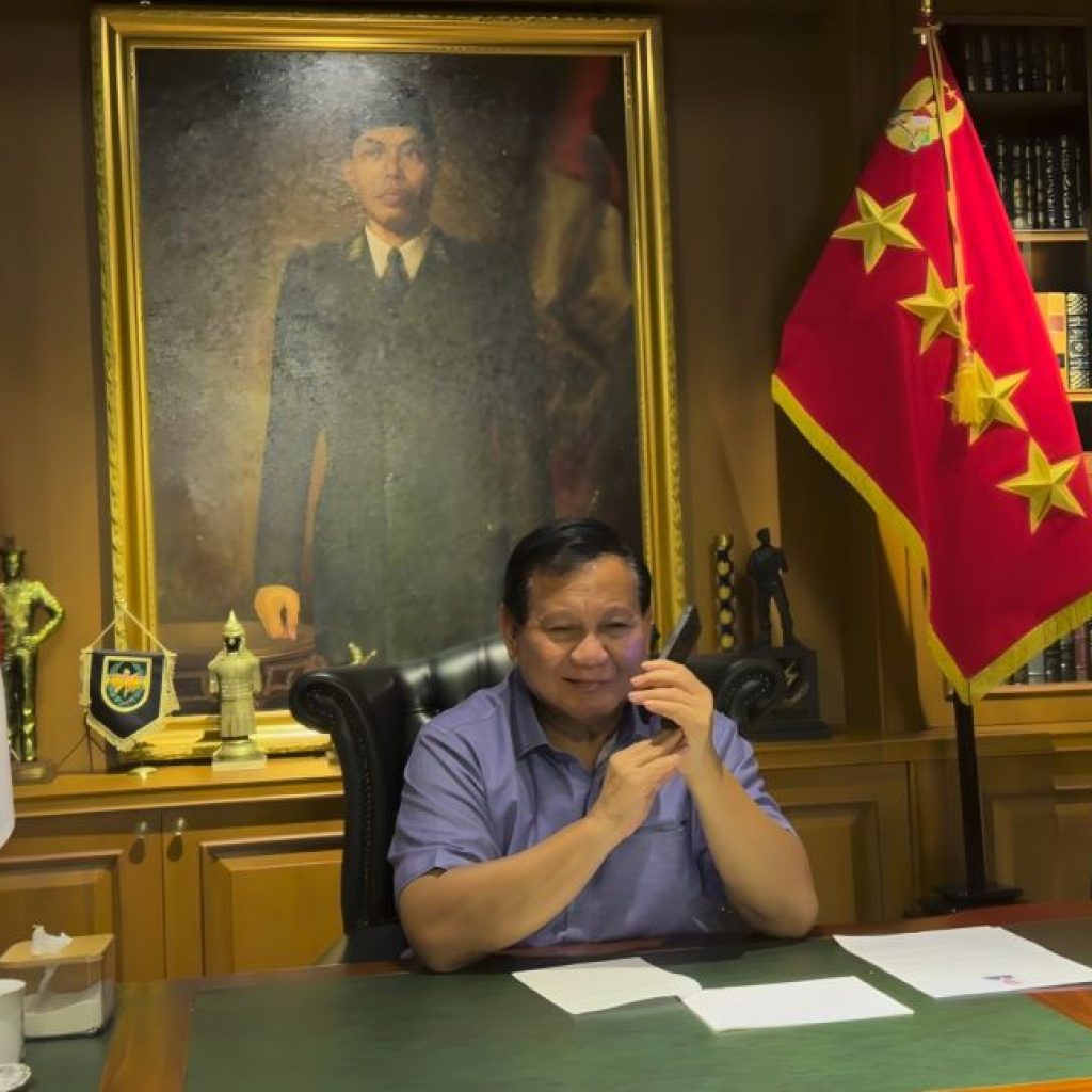 Prabowo diberi ucapan selamat via telepon oleh PM Kanada, Justin Trudeau. Foto: Laman Kemhan RI