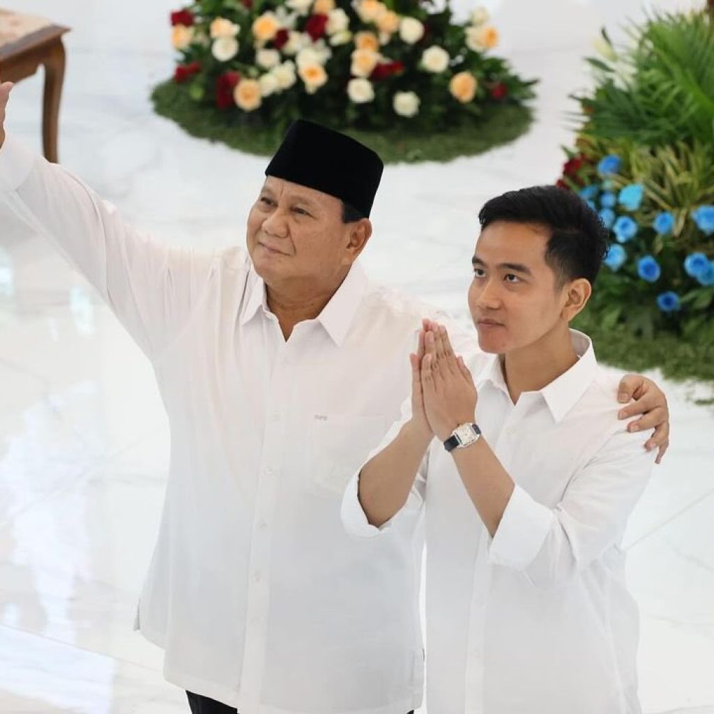 Rangkaian acara saat pelantikan Prabowo-Gibran sebagai Presiden dan Wapres RI. Foto: x.com/prabowo
