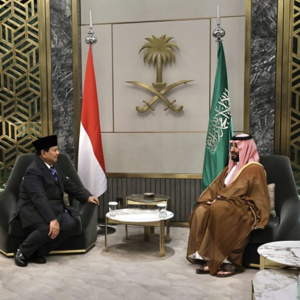 Prabowo dan Putra Mahkota MBS di Arab Saudi. Foto: Laman Kemhan RI